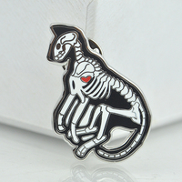 Broches personnalisées en gros, imitation antique, modernes, sur le thème de l'anatomie médicale (série Cœur), en métal plaqué argent et émail dur, pour revers de veste