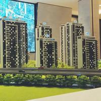 Maqueta Arquitectónica a Escala 1:100, Modelo 3D para Proyectos de Construcción de Edificios, Materiales Personalizados, Iluminación LED