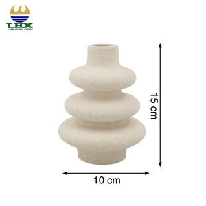 निर्माता गर्म बिक्री nordic न्यूनतम सिरेमिक <span class=keywords><strong>vase</strong></span> मैट रेत-ग्लेज्ड स्टेक्ड रिंग फूल vese लिविंग रूम टेबलटॉप सजावट ves। - Product Image 2