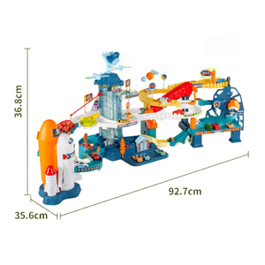 <span class=keywords><strong>2</strong></span> en 1 Échelle électrique Inertie Slide Mini Car Adventure Toy Dinosaur Space Orbit Slot Toy Diy Assembly <span class=keywords><strong>Rail</strong></span> Car Toy With Music - Product Image 6