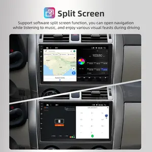 Lettore radio stereo per auto universale 1 + 16G T3 da 10 pollici e Android Auto video per auto