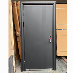 Wrought Iron Security <strong>Door</strong> with Fire Prevention Modern <strong>Design</strong> Black/Copper Finish for Supermarket &amp; Farmhouse Exterior Entry - Product Image 6