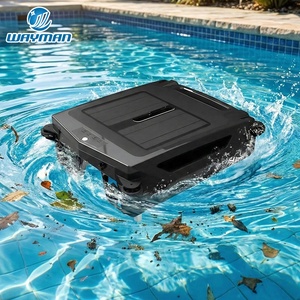 Robot per la Pulizia della Superficie della <span class=keywords><strong>Piscina</strong></span> ad Energia Solare, Skimmer Automatico ed Ecologico per una Facile Manutenzione - Product Image 2