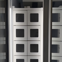 Armoire de circulation d'air, casier réfrigéré intelligent, API/SDK logiciel personnalisé, 10 boîtes, machine de refroidissement à récupération autonome 24h/24, 2-8 ℃
