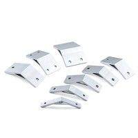 Support d'angle en acier simple face 3 mm à 135 degrés, modèle 2020-6001, pour connexion de profilés en aluminium