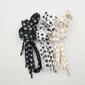 Cordones de Algodón Personalizados con Logotipo de Moda, Cordones con Diseño de Crisantemo, Venta Caliente - Product Image 2