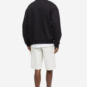 Sweat-shirt à col ras du cou unisexe surdimensionné 100% coton avec impression de logo personnalisée en éponge française - Product Image 4