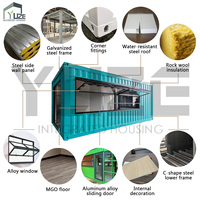 Moderno Contenedor Marítimo Prefabricado Comercial para Exteriores de 20 Pies, Cafetería/Bar de Jugos Modular Desplegable en Venta