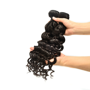 Europeo rizado azul extensiones de tejido de cabello virgen cutícula alineada pelo - Product Image 1