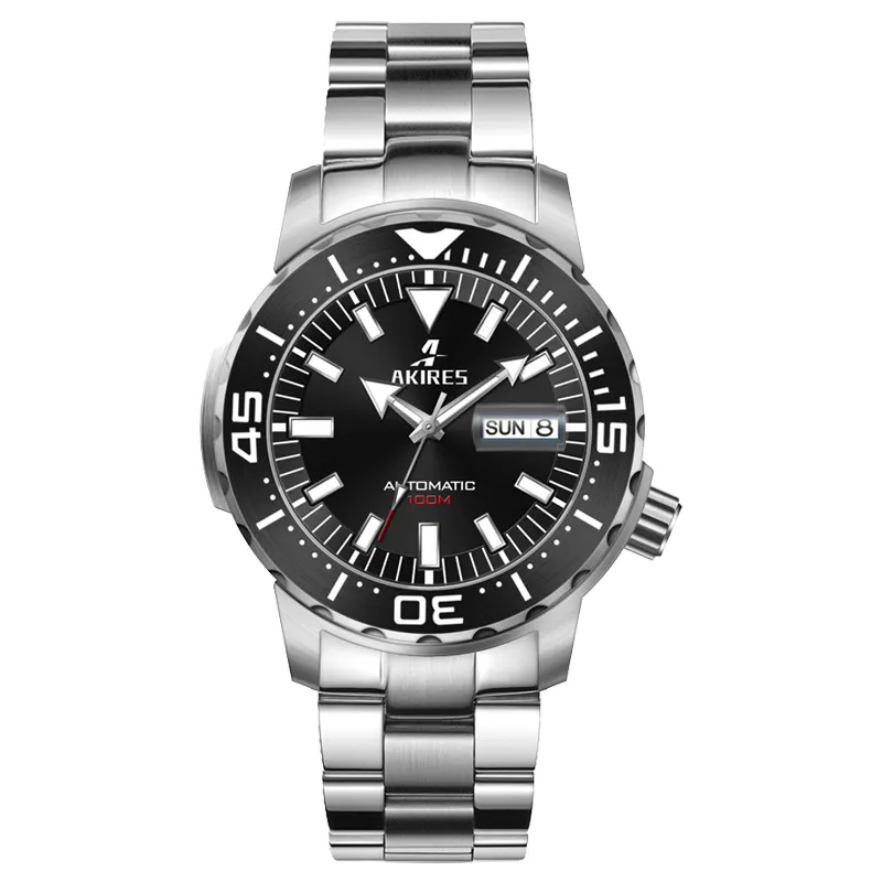 Özel Logo mekanik saatler erkekler için kol saati Watchesman toptan deri kayış izle altın marka moda erkek