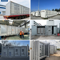 Sistema de Almacenamiento de Energía en Contenedores Sunwave BESS 500kW 1MWh 1000kW 2MWh, Almacenamiento de Energía a Escala de Red Eléctrica LiFePO4, Proyecto Llave en Mano 20GP 40GP