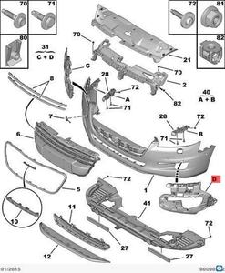 Couvercle décoratif de cadre de phare <span class=keywords><strong>antibrouillard</strong></span> <span class=keywords><strong>Peugeot</strong></span> <span class=keywords><strong>508</strong></span>, support de phare <span class=keywords><strong>antibrouillard</strong></span>, support de phare <span class=keywords><strong>antibrouillard</strong></span> avant 1609104380 - Product Image 6