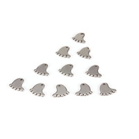 Bijoux en acier inoxydable petite breloque en forme de croissant de lune pendentif bricolage accessoires de chaîne de bracelet usine de Chine en gros