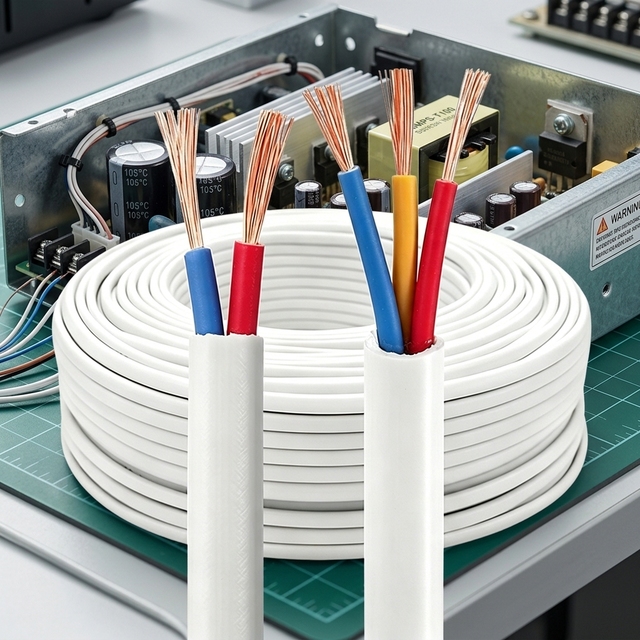 Low Voltage RVB Flexible Flat Cable Copper Core PVC Sheathed Wire for Instrument, Power Supply Internal Connection Wire