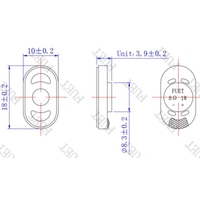 Custom 1810 Oval Mini Micro Speaker 8 Ohm 1W Low Power Small Audio Dynamic Loudspeaker for Consumer Electronics RoHS&REACH