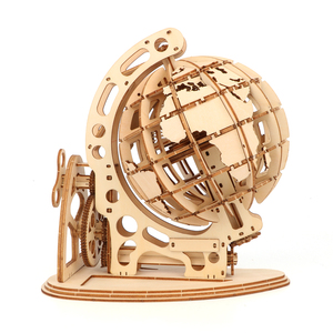 <span class=keywords><strong>Globe</strong></span> en bois de style Montessori, <span class=keywords><strong>puzzle</strong></span> <span class=keywords><strong>3D</strong></span> éducatif à faire soi-même, dessin animé, ornements de haute qualité, objets de collection, jouets faits à la main - Product Image 6