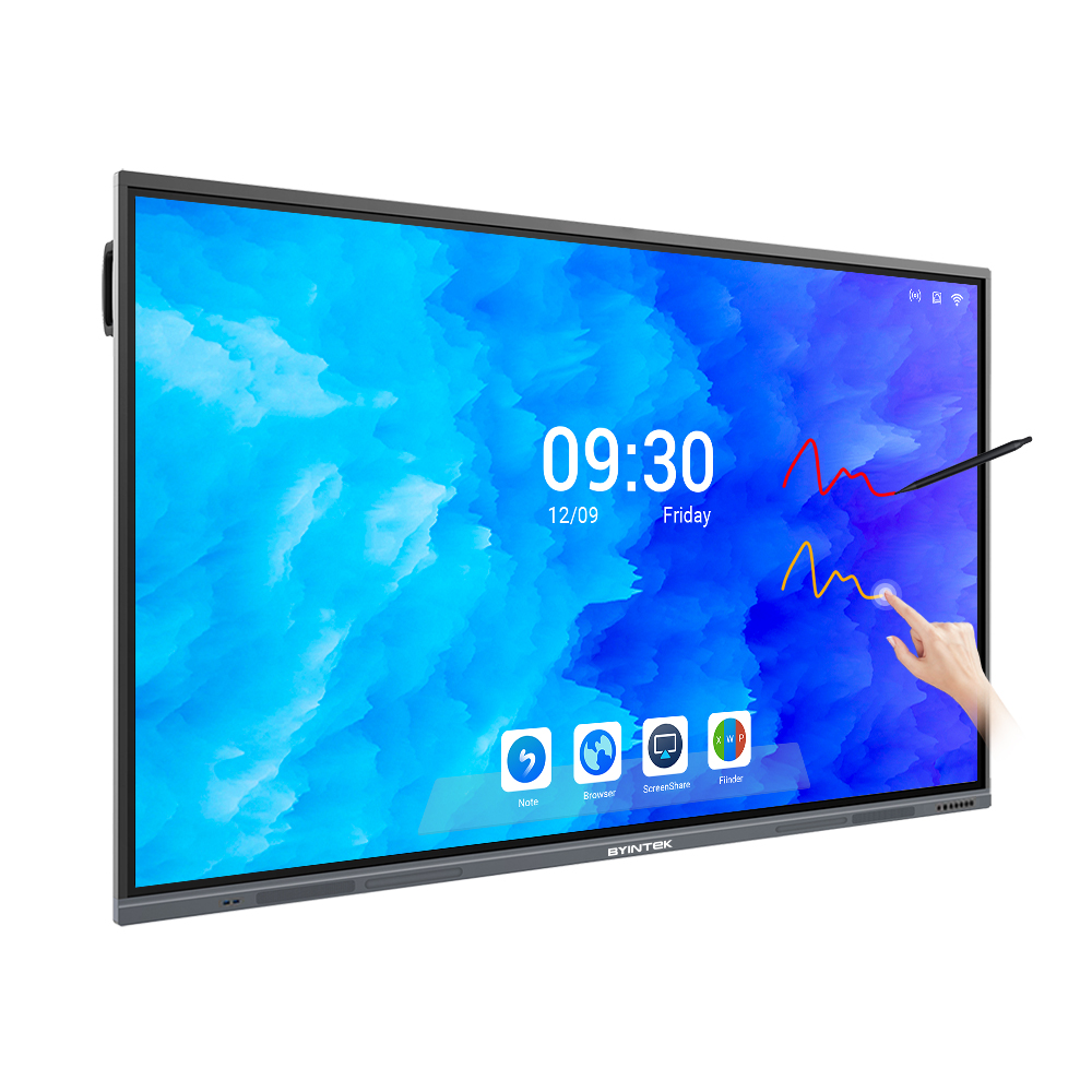 BYINTEK 2023 nuova scheda interattiva intelligente per l'istruzione lavagna bianca Smart Board digitale Monitor 4K schermo piatto interattivo