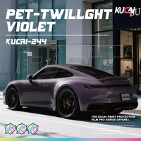 Film de protection de voiture en vinyle PET brillant Twillght Violet KUCAI 1,52*17 mètres, couleurs pour wrapping de véhicule