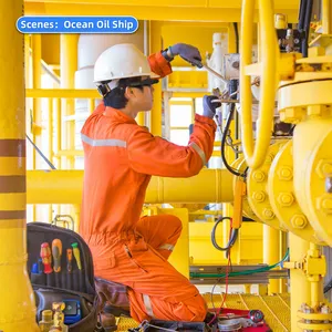 Detektor Gas portabel 4, detektor Gas Multi Monitor Gas penguji kualitas udara, penganalisis suara, Alarm getaran