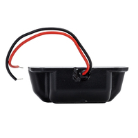 Feux latéraux de camion à 6 LED, feux arrière de remorque, SUV, camion, feux de plaque d'immatriculation, feu arrière de moto, DC 12-24V, noir