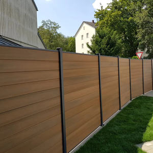 Clôture d'intimité de 6 pieds en composite bois-plastique, protection UV, panneaux de clôture WPC pour la cour de la maison - Product Image 5