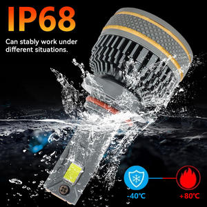 Ampoule de phare LED A886 haute puissance 110W 12V 11000LM 6000K à double tube en cuivre, étanche, pour voitures universelles - Product Image 5