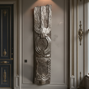 แผ่นไม้ตกแต่งผนังลายชนเผ่าอินเดีย แกะสลักด้วยมือ ของตกแต่งสถาปัตยกรรมโบราณ สไตล์เรียบง่าย สำหรับตกแต่งภายในโรงแรม แบบผสมผสาน 1 ตู้คอนเทนเนอร์ - Product Image 1