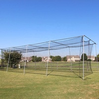 Robuste 70 'X 14' X 12 'Cage de frappeur de baseball HDPE personnalisée Filet de frappeur de balle molle