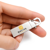 Nouvelle clé USB en métal, design clé, stockage pleine capacité 1 Go/128 Go, logo personnalisé, vente en gros promotionnelle