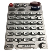 Bon prix claviers de commande de clavier en caoutchouc de silicone personnalisés sculpture au laser personnalisée clavier et claviers en silicone contrôle