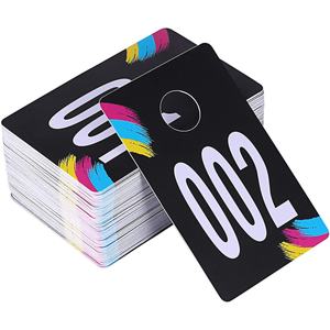 Etiquetas de Plástico con Números, Imagen Espejo Invertida, para Control de Entrada, para <span class=keywords><strong>Facebook</strong></span> Live, Suministros Reutilizables, Tarjetas para Colgar Ropa - Product Image 1
