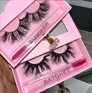 Alto Grau de Qualidade Private Label Cílios Vison Falso Lashes 3D