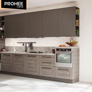 ออกแบบตู้ครัวเคลือบแลคเกอร์วีเนียร์เอ็มดีเอฟแบบมันเงาขายส่งในลอสแอนเจลิส - Product Image 1