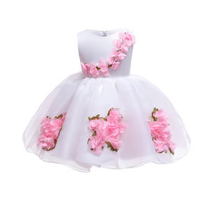 Vestidos de Verano Exclusivos al por Mayor para Niñas, Ropa Infantil con Volantes, Vestidos de Princesa con Flores para Fiestas de Cumpleaños, para Bebés de 0 a 3 Meses - Product Image 6