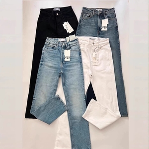 Jeans <span class=keywords><strong>Classici</strong></span> a Gamba Dritta per <span class=keywords><strong>Donna</strong></span>, <span class=keywords><strong>Pantaloni</strong></span> Casual Multicolore a Vita Alta, Comodi <span class=keywords><strong>Pantaloni</strong></span> per Uso Quotidiano - Product Image 3