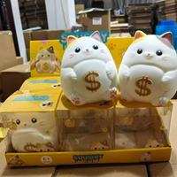 Grosir OEM Lucky Cat Squishy Stress Ball Mainan Fidget Slow Rebound untuk Dewasa Remaja Hadiah Meja Kantor Pasokan Massal