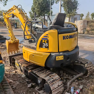 Maquinaria de Construcción Hidráulica Usada Komatsu, Mini Excavadora de 3.5 Toneladas Pc35, Excavadora Usada de Segunda Mano Pc35 en Stock - Product Image 1