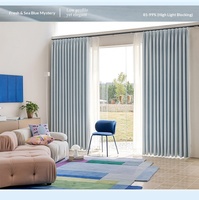 Cortinas Opacas de Chenilla de Doble Cara del Mismo Color, de Poliéster, Color Sólido, para Dormitorio, Juego Completo de Barra de Alta Gama, Personalizadas y Sencillas