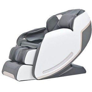 Fauteuil de massage corps entier 4D avec mains robotisées, rail SL, 31-60 airbags, cuir artificiel gris, usage domestique - Product Image 5