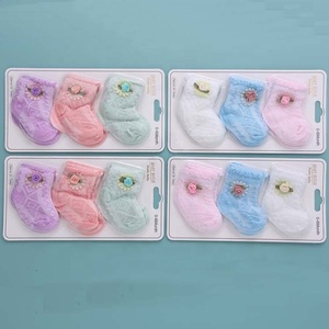 Chaussettes courtes tricotées douces pour bébés et tout-petits, style mode, pour filles, été, avec logo personnalisé, décontractées, vente en gros - Product Image 5