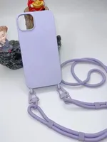 Étui de téléphone XouXou avec cordon tour de cou et bandoulière pour iPhone 7 8 Plus 11 12 13 14 15 16 17 18 Pro Max, coque souple avec cordon