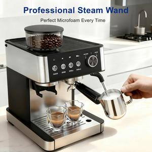 เครื่องชงกาแฟเอสเพรสโซอัจฉริยะสำหรับครัวเรือนปี 2026 แรงดัน 15 บาร์ พร้อมฟังก์ชันบดละเอียด 30 ระดับ ประสิทธิภาพสูงและประหยัดพลังงาน - Product Image 5