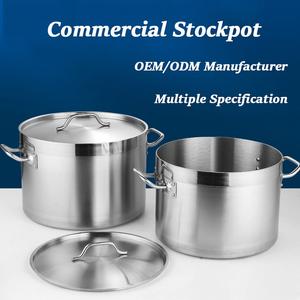 TIANXING restoran mutfak ticari tencere 30cm-80cm tencere seti paslanmaz çelik çorba stok kapaklı tencere - Product Image 5