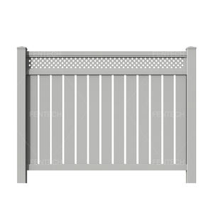 รั้วพีวีซีสีขาว กึ่งเป็นส่วนตัว แบบเส้นหนา-บาง ดีไซน์กันลม ขายดี ทนทานสูง เหมาะสำหรับสระว่ายน้ำ สวน ปรับแต่งได้ - Product Image 4