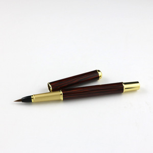 <span class=keywords><strong>Penna</strong></span> Calligrafica in Metallo Effetto Legno con Pennello Morbido, Nuova <span class=keywords><strong>Penna</strong></span> Stilografica con Riempimento Rotante dell'Inchiostro e Serbatoio d'Acqua <span class=keywords><strong>per</strong></span> Copia di Scritture - Product Image 3