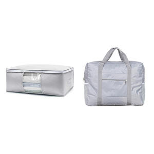 Gran capacidad marco de acero Oxford plegable dormitorio, tela edredón juguetes manta armario almacenamiento organizador caja bolsas de almacenamiento/ - Product Image 2