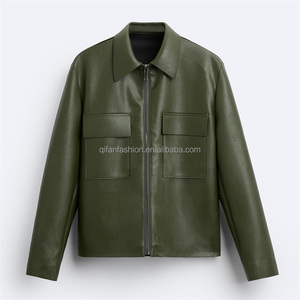 <span class=keywords><strong>Camicia</strong></span> personalizzata con colletto Patch tasche soprammobile <span class=keywords><strong>giacca</strong></span> a vento <span class=keywords><strong>giacca</strong></span> <span class=keywords><strong>di</strong></span> <span class=keywords><strong>pelle</strong></span> per gli uomini - Product Image 2