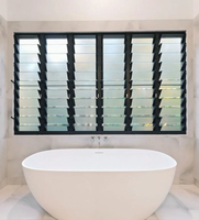 Volets à lamelles en aluminium de style européen moderne, stores électriques sur mesure pour les projets de villas, d'appartements et d'hôtels