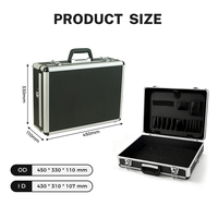 Boîte de rangement pour outils en aluminium sur mesure, boîte à outils en métal avec inserts en mousse personnalisables