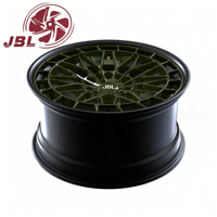Rines de Aleación de Aluminio Forjado de Dos Piezas de 18-26 Pulgadas, Color Verde, con Remaches y Borde Ancho, 6x139.7, Nuevos para Jeep Wrangler Tank, Tuning Todoterreno